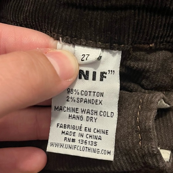 UNIF Hazel Mid Rise Bootcut Corduroy Pants - Picture 4 of 7